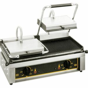 ROLLER GRILL Doppel-Kontaktgrill gerillt, 600x385x220mm ROLLER GRILL Doppel-Kontaktgrill gerillt, 600x385x220mm