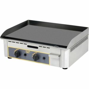 ROLLER GRILL Gas-Griddleplatte, Grillfläche glatt mit 2 Heizzonen