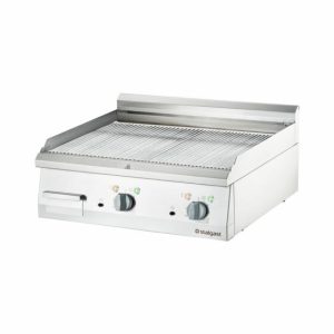 Verchromte Elektro-Griddleplatte gerillte Grillfläche, 800x700mm Verchromte Elektro-Griddleplatte gerillte Grillfläche, 800x700mm