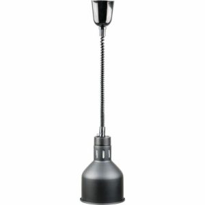 Wärmelampe zur Deckenbefestigung, schwarz,Ø-173mm Wärmelampe zur Deckenbefestigung, schwarz,Ø-173mm