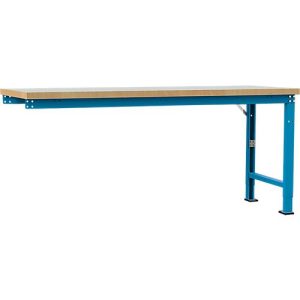 Manuflex Anbauwerkbank Profi Spezial, Tischplatte Kunststoff, 2000 x 700 mm, lichtblau Manuflex Anbauwerkbank Profi Spezial, Tischplatte Kunststoff, 2000 x 700 mm, lichtblau