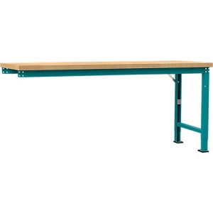Manuflex Anbauwerkbank Profi Spezial, Tischplatte Multiplex, 2000 x 700 mm, wasserblau Manuflex Anbauwerkbank Profi Spezial, Tischplatte Multiplex, 2000 x 700 mm, wasserblau