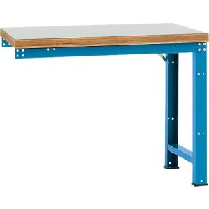 Manuflex Anbauwerkbank Profi Standard, Tischplatte Kunststoff, 1250 x 700 mm, lichtblau Manuflex Anbauwerkbank Profi Standard, Tischplatte Kunststoff, 1250 x 700 mm, lichtblau