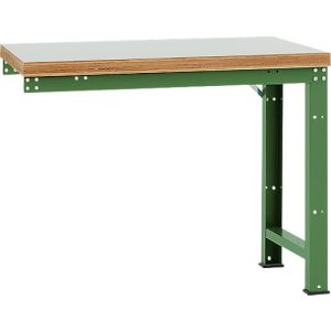 Manuflex Anbauwerkbank Profi Standard, Tischplatte Kunststoff, 1250 x 700 mm, resedagrün Manuflex Anbauwerkbank Profi Standard, Tischplatte Kunststoff, 1250 x 700 mm, resedagrün
