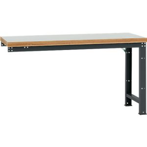 Manuflex Anbauwerkbank Profi Standard, Tischplatte Kunststoff, 1750 x 700 mm, anthrazit Manuflex Anbauwerkbank Profi Standard, Tischplatte Kunststoff, 1750 x 700 mm, anthrazit