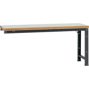 Manuflex Anbauwerkbank Profi Standard, Tischplatte Kunststoff, 2000 x 700 mm, anthrazit Manuflex Anbauwerkbank Profi Standard, Tischplatte Kunststoff, 2000 x 700 mm, anthrazit
