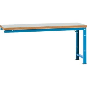Manuflex Anbauwerkbank Profi Standard, Tischplatte Kunststoff, 2000 x 700 mm, lichtblau Manuflex Anbauwerkbank Profi Standard, Tischplatte Kunststoff, 2000 x 700 mm, lichtblau
