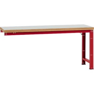 Manuflex Anbauwerkbank Profi Standard, Tischplatte Kunststoff, 2000 x 700 mm, rubinrot Manuflex Anbauwerkbank Profi Standard, Tischplatte Kunststoff, 2000 x 700 mm, rubinrot