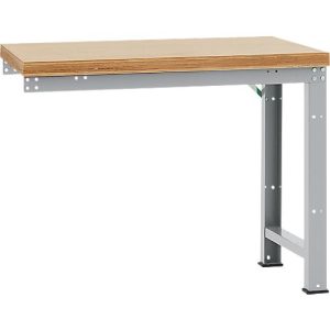Manuflex Anbauwerkbank Profi Standard, Tischplatte Multiplex, 1250 x 700 mm, alusilber Manuflex Anbauwerkbank Profi Standard, Tischplatte Multiplex, 1250 x 700 mm, alusilber