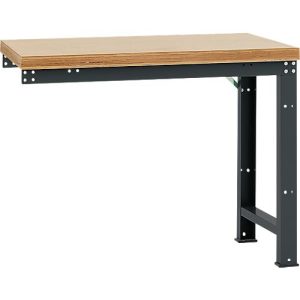 Manuflex Anbauwerkbank Profi Standard, Tischplatte Multiplex, 1250 x 700 mm, anthrazit Manuflex Anbauwerkbank Profi Standard, Tischplatte Multiplex, 1250 x 700 mm, anthrazit