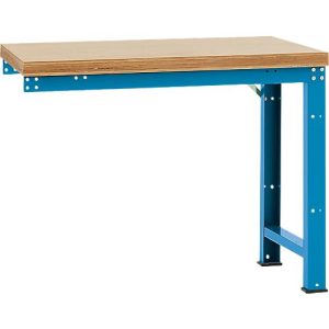 Manuflex Anbauwerkbank Profi Standard, Tischplatte Multiplex, 1250 x 700 mm, lichtblau Manuflex Anbauwerkbank Profi Standard, Tischplatte Multiplex, 1250 x 700 mm, lichtblau