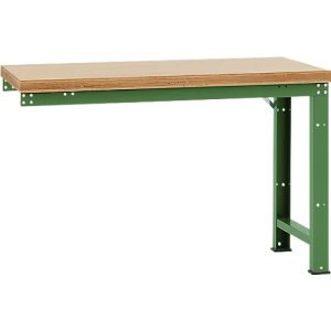 Manuflex Anbauwerkbank Profi Standard, Tischplatte Multiplex, 1500 x 700 mm, resedagrün Manuflex Anbauwerkbank Profi Standard, Tischplatte Multiplex, 1500 x 700 mm, resedagrün