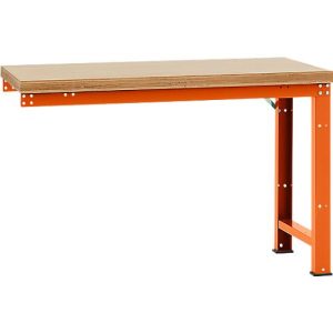 Manuflex Anbauwerkbank Profi Standard, Tischplatte Multiplex, 1500 x 700 mm, rotorange Manuflex Anbauwerkbank Profi Standard, Tischplatte Multiplex, 1500 x 700 mm, rotorange