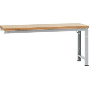 Manuflex Anbauwerkbank Profi Standard, Tischplatte Multiplex, 2000 x 700 mm, alusilber Manuflex Anbauwerkbank Profi Standard, Tischplatte Multiplex, 2000 x 700 mm, alusilber