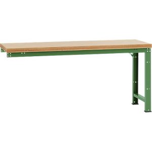 Manuflex Anbauwerkbank Profi Standard, Tischplatte Multiplex, 2000 x 700 mm, resedagrün Manuflex Anbauwerkbank Profi Standard, Tischplatte Multiplex, 2000 x 700 mm, resedagrün