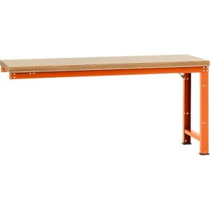 Manuflex Anbauwerkbank Profi Standard, Tischplatte Multiplex, 2000 x 700 mm, rotorange Manuflex Anbauwerkbank Profi Standard, Tischplatte Multiplex, 2000 x 700 mm, rotorange