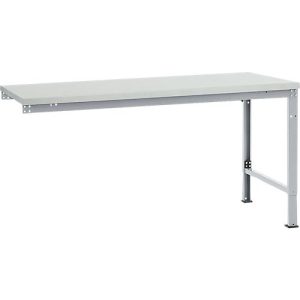 Manuflex Ansatztisch UNIVERSAL Spezial, Tischplatte Melamin, 1750×1000, alusilber Manuflex Ansatztisch UNIVERSAL Spezial, Tischplatte Melamin, 1750×1000, alusilber