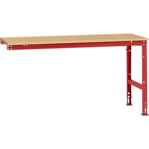 Manuflex Ansatztisch UNIVERSAL Standard, 1750 x 800 mm, Multiplex natur, rubinrot Manuflex Ansatztisch UNIVERSAL Standard, 1750 x 800 mm, Multiplex natur, rubinrot