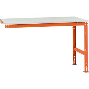Manuflex Ansatztisch UNIVERSAL Standard, Tischplatte Kunststoff, 1500×1000, rotorange Manuflex Ansatztisch UNIVERSAL Standard, Tischplatte Kunststoff, 1500×1000, rotorange