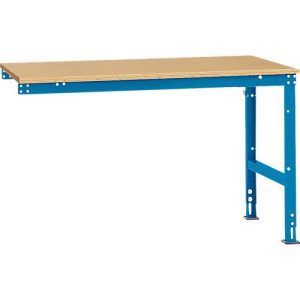 Manuflex Ansatztisch UNIVERSAL Standard, Tischplatte Multiplex, 1500×1000, lichtblau Manuflex Ansatztisch UNIVERSAL Standard, Tischplatte Multiplex, 1500×1000, lichtblau
