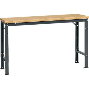 Manuflex Grundtisch UNIVERSAL Spezial, 1500 x 800 mm, Multiplex natur, anthrazit Manuflex Grundtisch UNIVERSAL Spezial, 1500 x 800 mm, Multiplex natur, anthrazit