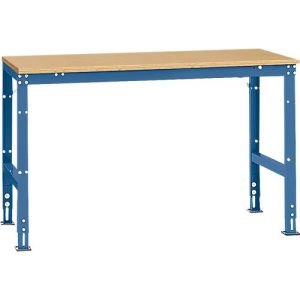 Manuflex Grundtisch UNIVERSAL Standard, Tischplatte Multiplex, 1500×800, brillantblau Manuflex Grundtisch UNIVERSAL Standard, Tischplatte Multiplex, 1500×800, brillantblau