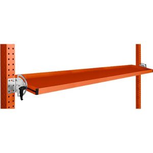 Manuflex Neigbare Ablagekonsole, für Reihe Universal oder Profi, Nutztiefe 195 mm, für Tischbreite 1750 mm, rotorange Manuflex Neigbare Ablagekonsole, für Reihe Universal oder Profi, Nutztiefe 195 mm, für Tischbreite 1750 mm, rotorange