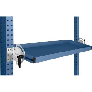Manuflex Neigbare Ablagekonsole, für Reihe Universal oder Profi, Nutztiefe 195 mm, für Tischbreite 2500 mm, brillantblau Manuflex Neigbare Ablagekonsole, für Reihe Universal oder Profi, Nutztiefe 195 mm, für Tischbreite 2500 mm, brillantblau