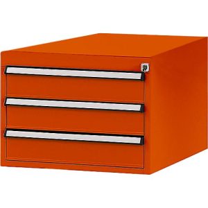 Manuflex Schubladen-Unterbau, für T 800 mm, rotorange