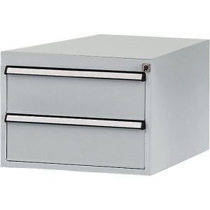 Manuflex Schubladen-Unterbauten, für Werkbank Profi Tiefe 700 mm, alusilber Manuflex Schubladen-Unterbauten, für Werkbank Profi Tiefe 700 mm, alusilber