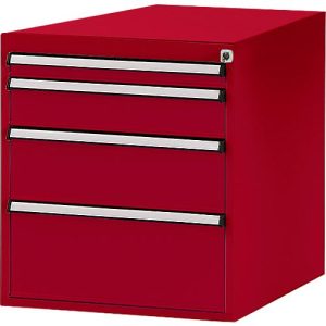 Manuflex Schubladen-Unterbauten, für Werkbank Profi Tiefe 700 mm, rubinrot Manuflex Schubladen-Unterbauten, für Werkbank Profi Tiefe 700 mm, rubinrot