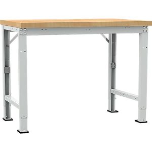 Manuflex Werkbank Profi Spezial, Tischplatte Multiplex, 1250 x 700 mm, lichtgrau Manuflex Werkbank Profi Spezial, Tischplatte Multiplex, 1250 x 700 mm, lichtgrau