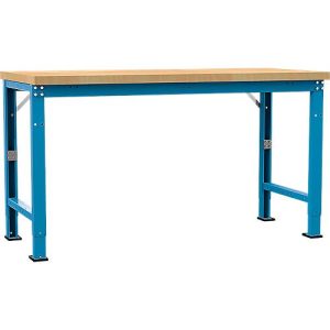 Manuflex Werkbank Profi Spezial, Tischplatte Multiplex, 1750 x 700 mm, lichtblau Manuflex Werkbank Profi Spezial, Tischplatte Multiplex, 1750 x 700 mm, lichtblau
