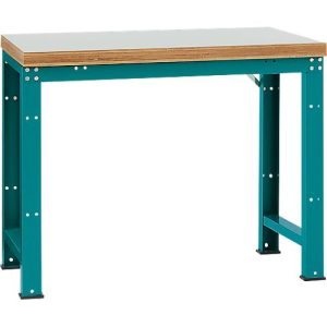 Manuflex Werkbank Profi Standard, Tischplatte Kunststoff B 1250 x T 700, wasserblau Manuflex Werkbank Profi Standard, Tischplatte Kunststoff B 1250 x T 700, wasserblau