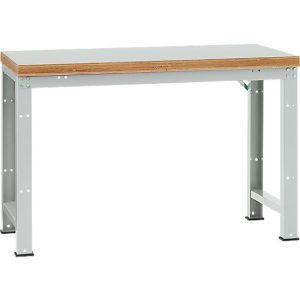 Manuflex Werkbank Profi Standard, Tischplatte Kunststoff B 1500 x T 700, lichtgrau Manuflex Werkbank Profi Standard, Tischplatte Kunststoff B 1500 x T 700, lichtgrau