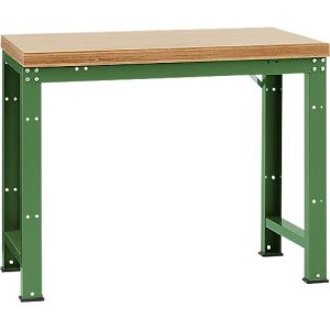 Manuflex Werkbank Profi Standard, Tischplatte Multiplex B 1250 x T 700, resedagrün Manuflex Werkbank Profi Standard, Tischplatte Multiplex B 1250 x T 700, resedagrün