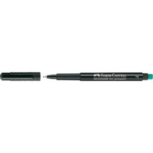 Marker Faber-Castell Multimark, inkl. Spezialradierer, schwarz, F, permanent Marker Faber-Castell Multimark, inkl. Spezialradierer, schwarz, F, permanent