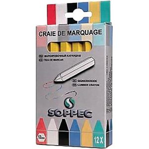 Markierkreide gelb unpapiert 12 St./Schachtel SOPPEC Markierkreide gelb unpapiert 12 St./Schachtel SOPPEC