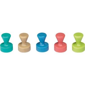 MAUL Neodym-Kegelmagnete, 10 Stk., Haftkraft 1,5 kg, ø 12 x 16 mm, Kunststoff-Kappe farbsortiert MAUL Neodym-Kegelmagnete, 10 Stk., Haftkraft 1,5 kg, ø 12 x 16 mm, Kunststoff-Kappe farbsortiert