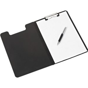 MAUL Schreibmappe PP, A4, Polypropylen, Bügelklemme mit Kunststoffecken, schwarz MAUL Schreibmappe PP, A4, Polypropylen, Bügelklemme mit Kunststoffecken, schwarz