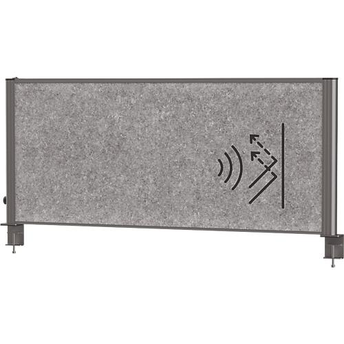 MAUL Tisch-Trennwand MAULconnecto Uplight, LED-Beleuchtung, 1200 x 500 mm, anthrazit