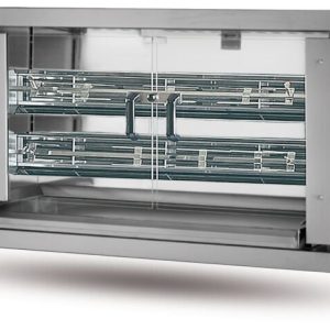 MCM Elektro Hähnchengrill 2EE mit 2 Spießen für 10-12 Hähnchen
