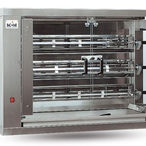 MCM Elektro Hähnchengrill 3EE mit 3 Spießen für 15-18 Hähnchen