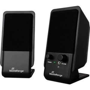 MediaRange Desktop Lautsprecher MROS352, 2 x 3 W, USB 2.0, Klinkenbuchse, schwarz MediaRange Desktop Lautsprecher MROS352, 2 x 3 W, USB 2.0, Klinkenbuchse, schwarz