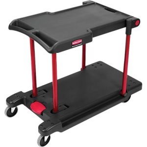 Mehrzweckwagen Rubbermaid, bis 182 kg, zusammenklappbar, 4 Lenkrollen, L 1148 x B 604 x H 873 mm, schwarz Mehrzweckwagen Rubbermaid, bis 182 kg, zusammenklappbar, 4 Lenkrollen, L 1148 x B 604 x H 873 mm, schwarz