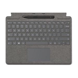 Microsoft Surface Pro Signature Keyboard – Tastatur – mit Beschleunigungsmesser, Trackpad, Surface Slim Pen 2 Ablage- und Ladeschale – QWERTY – GB – Platin Microsoft Surface Pro Signature Keyboard – Tastatur – mit Beschleunigungsmesser, Trackpad, Surface Slim Pen 2 Ablage- und Ladeschale – QWERTY – GB – Platin