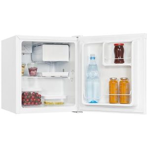 Mini Kühlschrank exquisit, 70 W, 43 l, 41 dB, 2 Fächer/1 Gefrierfach/2 Türfächer, Türanschlag wechselbar, B 440 x T 470 x H 510 mm, weiß