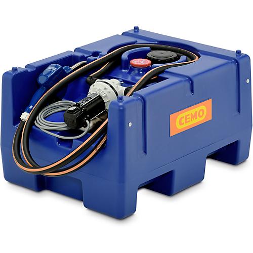 Mobile Tankstelle CEMO Blue-Mobil EASY, mit Membranpumpe CEMATIC BLUE 12 V, 125 l Tank für AdBlue®, B 800 x T 600 x H 450 mm