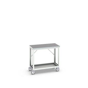 Mobile Werkbank Bott verso, Linoleum-Platte, 1 Ablageboden, mit Querstrebenset, B 1000 x T 600 x H 930 mm, RAL 7035 Lichtgrau Mobile Werkbank Bott verso, Linoleum-Platte, 1 Ablageboden, mit Querstrebenset, B 1000 x T 600 x H 930 mm, RAL 7035 Lichtgrau