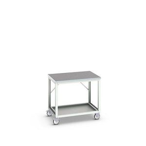 Mobile Werkbank Bott verso, Linoleum-Platte, 1 Ablageboden, mit Querstrebenset, B 1000 x T 800 x H 930 mm, RAL 7035 Lichtgrau Mobile Werkbank Bott verso, Linoleum-Platte, 1 Ablageboden, mit Querstrebenset, B 1000 x T 800 x H 930 mm, RAL 7035 Lichtgrau